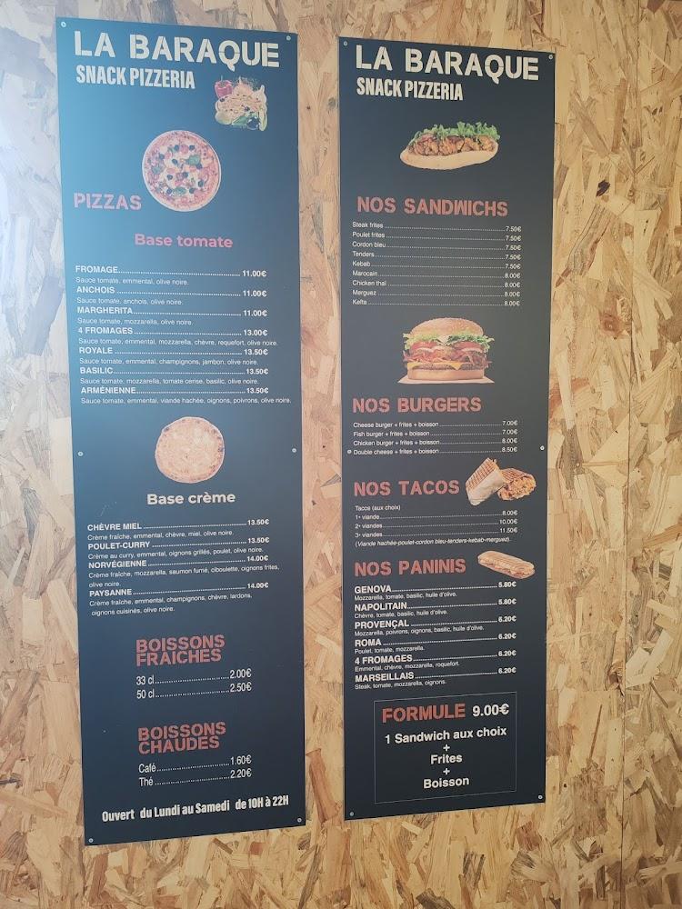 La baraque - Menu Image 1